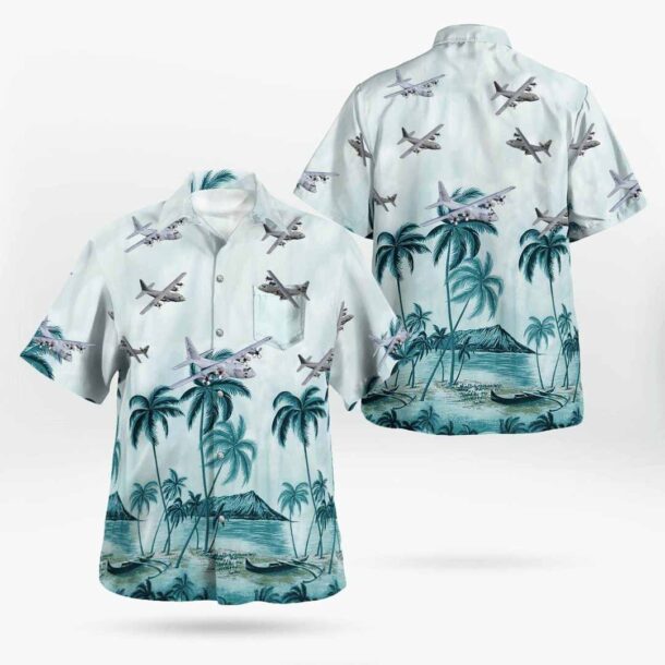 C 130 Hercules C130pocket Hawaiian Shirt Qa8mx