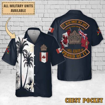 Cef Canadian Expeditionary Forceflag Hawaiian Shirt 0s0qr