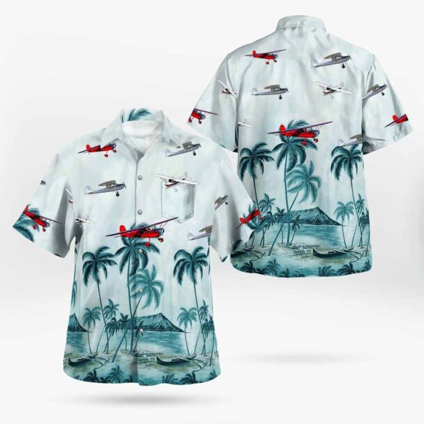 Cessna 140pocket Hawaiian Shirt T4nh7