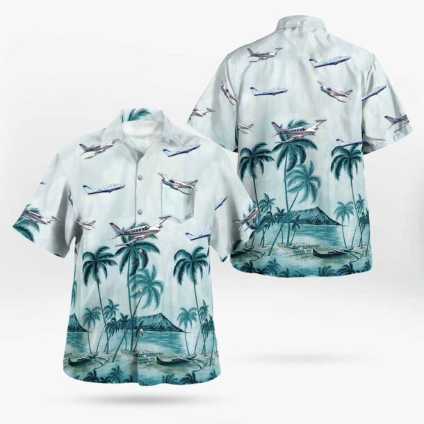 Cessna 340pocket Hawaiian Shirt Wd6mw