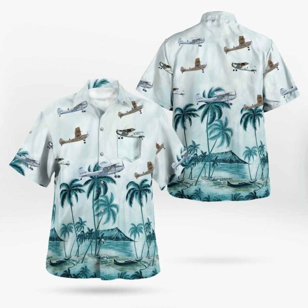 Cessna O 1e Bird Dog O1epocket Hawaiian Shirt Gtpwn