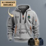 Custom Aus Branchesquarter Zip Hoodie Ouz8p