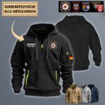Custom German Firefighterquarter Zip Hoodie 1si07