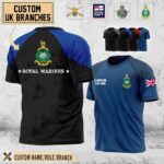 Custom Uk Branchesaop Tshirt Mk68r