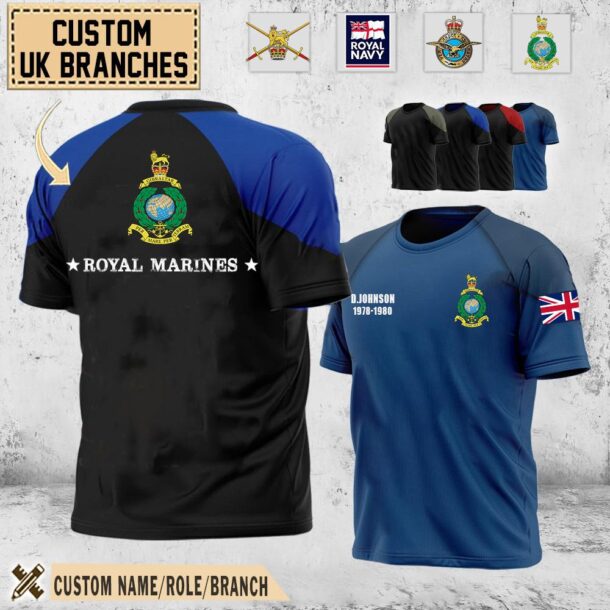 Custom Uk Branchesaop Tshirt Mk68r