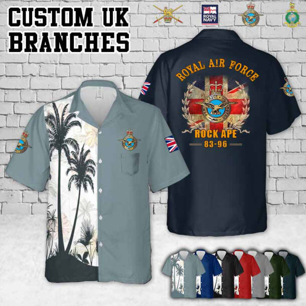 Custom Uk Branchesflag Pocket Hawaiian Shirt 4 Shwhy
