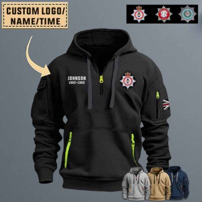 Custom Uk Firefighterquarter Zip Hoodie Rfg1n