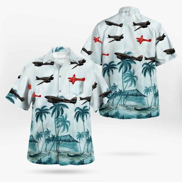 De Havilland Dh88 Comet Dh88pocket Hawaiian Shirt Ygiwd