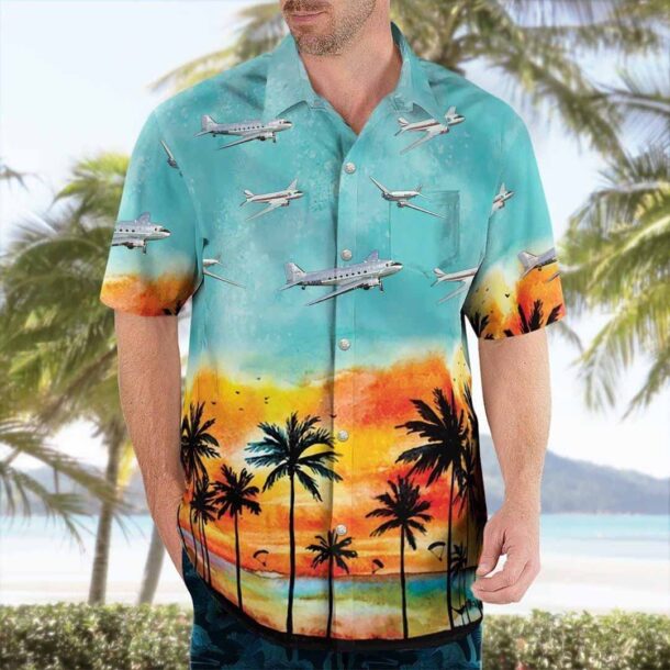 Douglas Dc 3 Dc3pocket Hawaiian Shirt Ema96