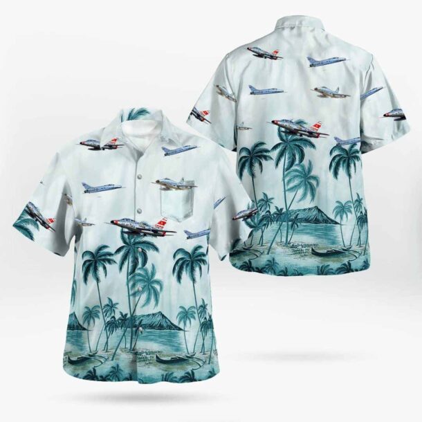 F 100 Super Sabre F100pocket Hawaiian Shirt Foxt7