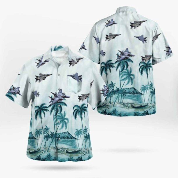 F 15 Eagle F15pocket Hawaiian Shirt H7iwr
