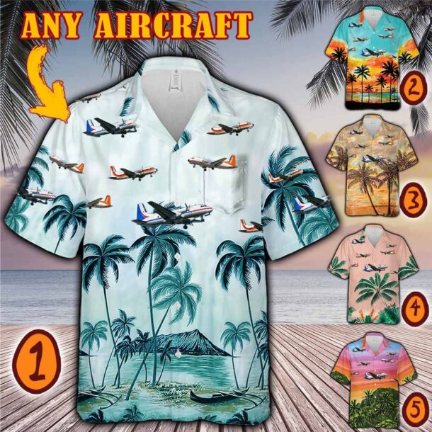 Hawker Siddeley Hs 748pocket Hawaiian Shirt 5wds6