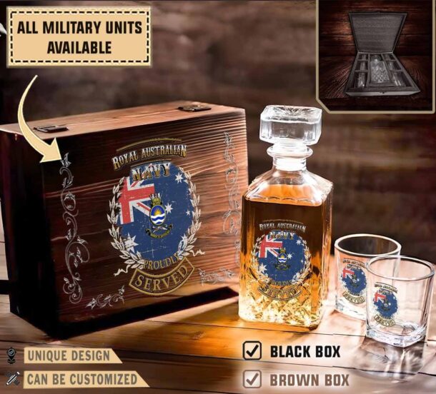 Hmas Betanomilitary Decanter Set 34ddv