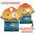 HMAS Huon (M 82)_Sunset Hawaiian Shirt