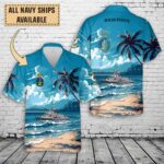 HMAS Perth III (FFH 157)_Art Print Pocket Hawaiian Shirt