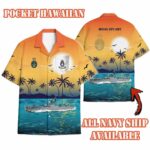 HMAS Stuart (DE 48)_Sunset Hawaiian Shirt