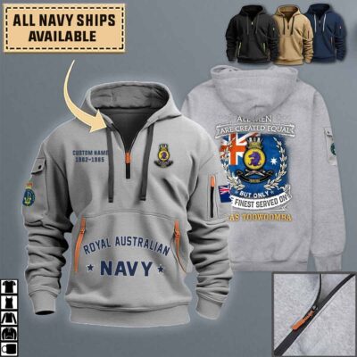 Hmas Toowoombaquarter Zip Hoodie 47rtg