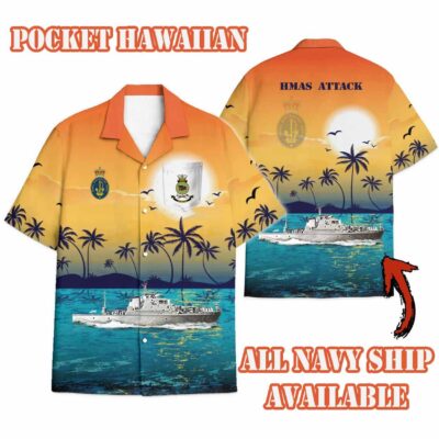 Hmasattacksunset Hawaiian Shirt Rnfc5