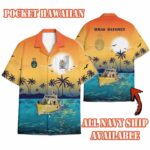 HMAS Bayonet_Sunset Hawaiian Shirt