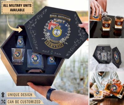 Hmaslatrobemilitary Decanter Set 5nspl