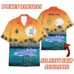 HMAS Teal_Sunset Hawaiian Shirt
