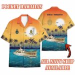 HMAS Torrens_Sunset Hawaiian Shirt