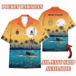 HMAS Waller_Sunset Hawaiian Shirt