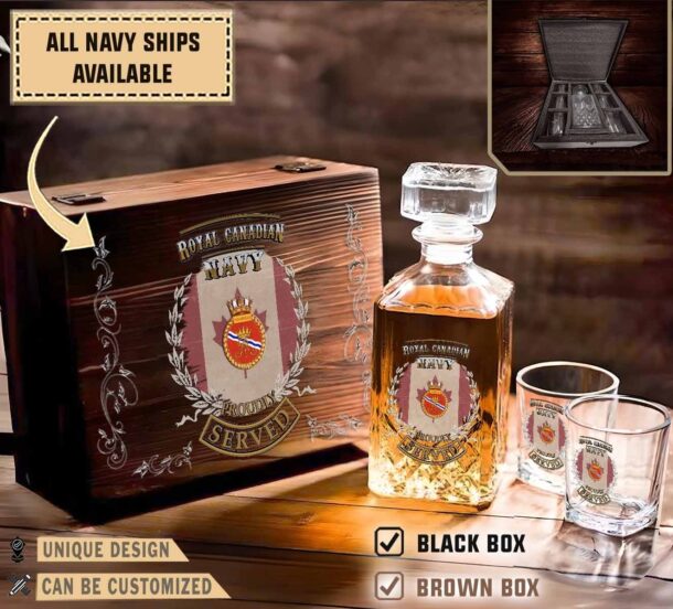 Hmcs Annapolis Ddh 265military Decanter Set Pwnbo