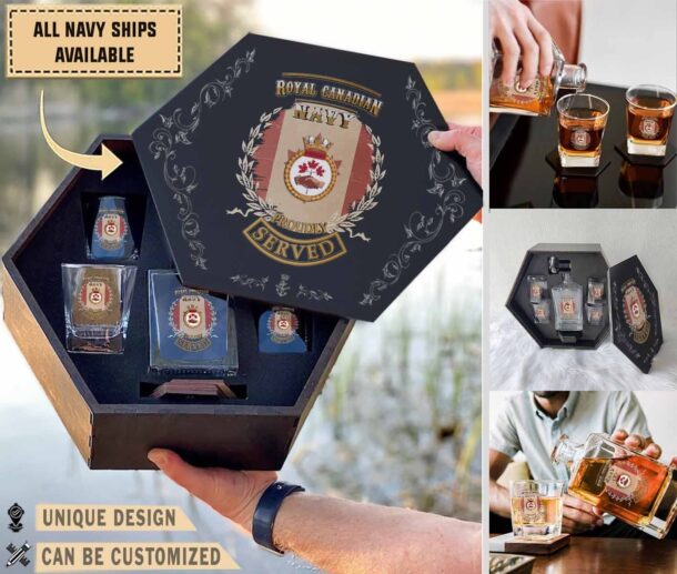 Hmcs Donnaconamilitary Decanter Set 2ddlp