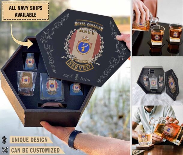 Hmcs Fraser Ddh 233military Decanter Set D7rr0