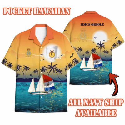 Hmcs Oriolesunset Hawaiian Shirt A01s5