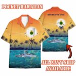 HMS Arrow (F173)_Sunset Hawaiian Shirt