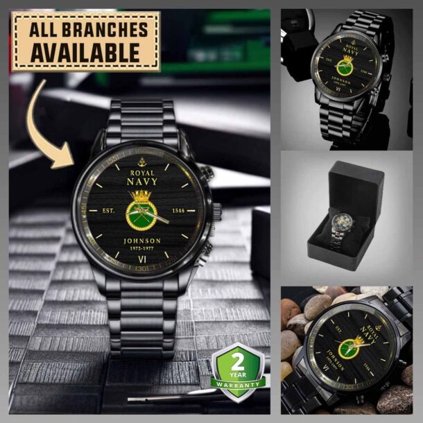 Hms Arrow F173uk Branches Black Wrist Watch S3nng