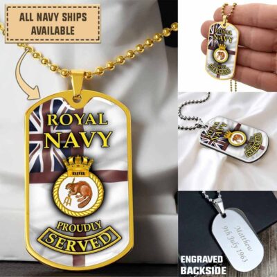 Hms Beaver F93dogtag H4k2v