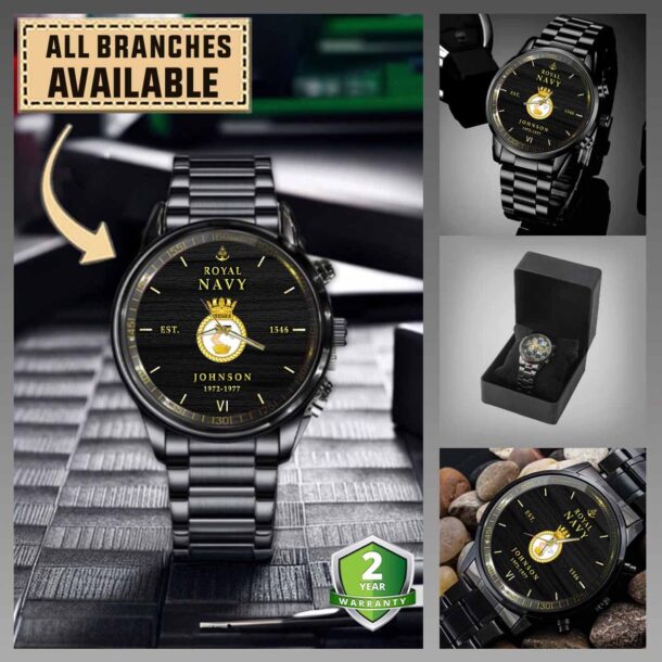 Hms Birmingham D86uk Branches Black Wrist Watch Mccso