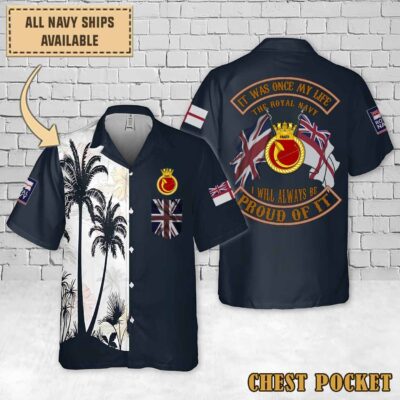Hms Brazen F91flag Hawaiian Shirt Kig8e