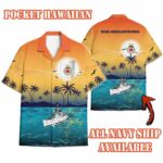 HMS Broadsword (F88)_Sunset Hawaiian Shirt