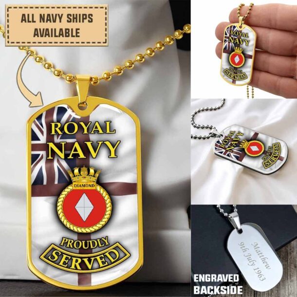 Hms Diamond D34dogtag Aqqsb