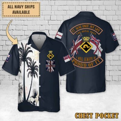 Hms Dolphinflag Hawaiian Shirt 1fq7z