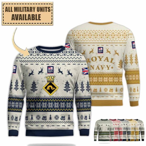 Hms Dolphinpremium Ugly Sweater W14y0
