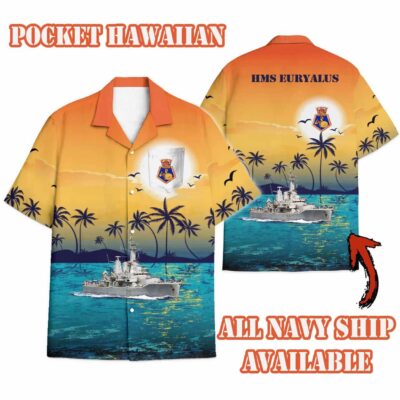Hms Euryalus F15sunset Hawaiian Shirt Ieqmg