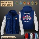 Hms Exeter D89flag Windbreaker Jackets1 A533z
