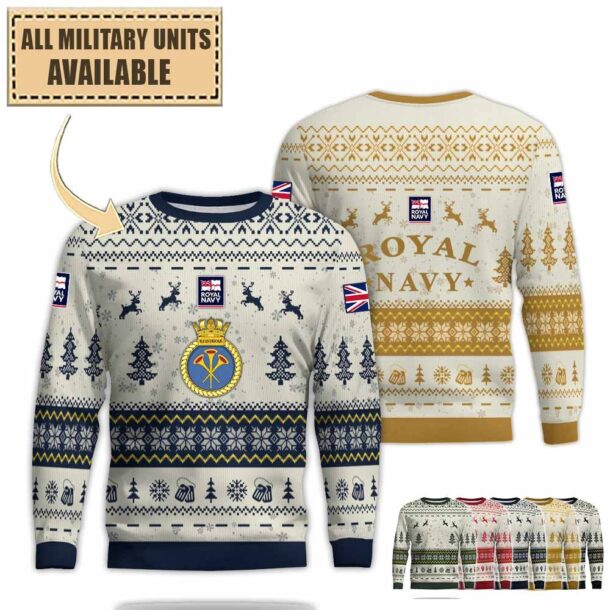 Hms Illustrious 87premium Ugly Sweater 87etx