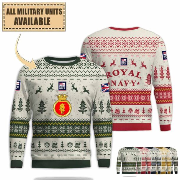 Hms Intrepid L11premium Ugly Sweater Gj7ba