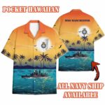 HMS Manchester (D95)_Sunset Hawaiian Shirt