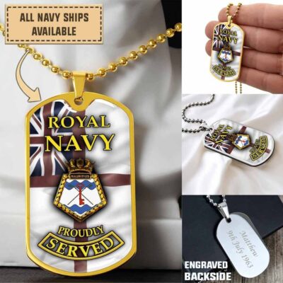 Hms Mauritius 80dogtag Aj25h