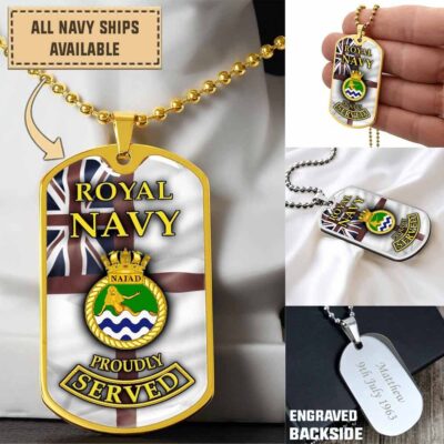Hms Naiad F39dogtag C9el9