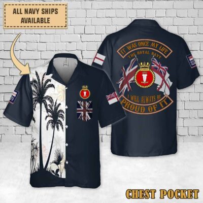Hms Norfolk F230flag Hawaiian Shirt Lqofy