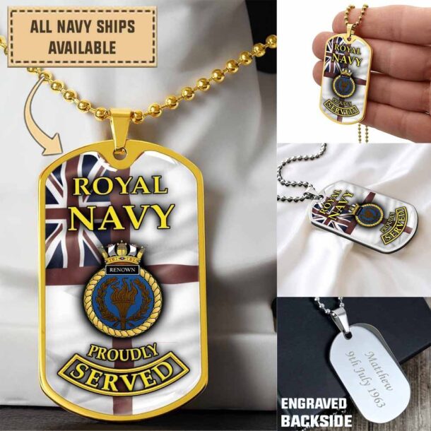 Hms Renown 1916dogtag Jfk7v