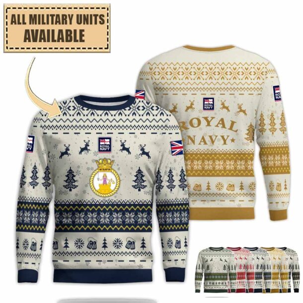 Hms Southampton D90premium Ugly Sweater Moxrt